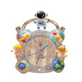 thumbnail image 1 of Despertador con dibujos animados, diseño de astronauta, dormitorio infantil, función silenciosa, 1 of 2