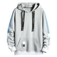 thumbnail image 5 of sususu Men Pullover Hoodie Jacket Hoodies And Sweatshirts For Comfort And Style For Casual Outings And Active,Grey,M, 5 of 6