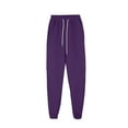 thumbnail image 4 of BLOCLOALO 2 Piece Lounge Set Long Sleeve Pullover Hoodie Sweatshirts Outfits Sweatshirt Jogging Sweatpants Suit Jogger Sets Sweatpants and Sweatshirt Set Comfortable Lounge Sets for Women Purple S, 4 of 8