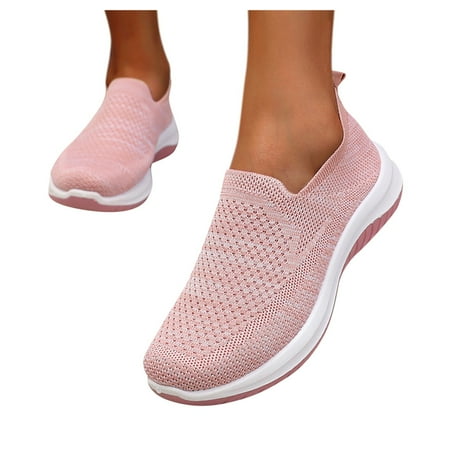 

Mepaouo Womens Slip On Sneakers Mesh Breathable Lightweight Running Shoes Casual Walking Shoes