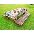 thumbnail image 1 of Flower Outdoor Tablecloth, Types of Flowers Vivid Colored Roses Tulips Daisies Hydrangeas Lilacs Artwork Print, Decorative Washable Fabric Picnic Tablecloth, 58 X 104 Inches, Multicolor, by Ambesonne, 1 of 2