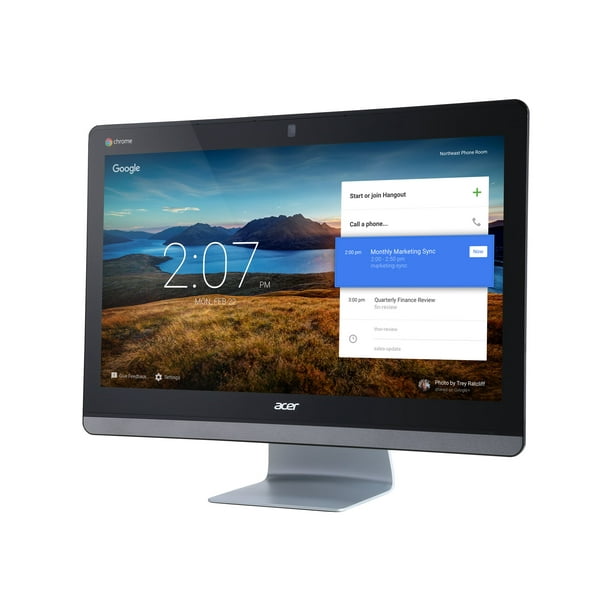 Acer Chromebase CA24I - Tout-en-un - 1 x Céléron 3215U / 1,7 GHz - RAM 4 GB - SSD 16 GB - HD Graphiques - GigE - WLAN: Bluetooth 4.0, 802.11a/b/g/n/ac - Chrome OS - Moniteur: LED 23.8" 1920 x 1080 (HD Complet)