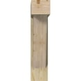 thumbnail image 2 of Ekena Millwork 8"W x 28"D x 36"H Traditional Block Rough Sawn Bracket w/ Offset Brace, Douglas Fir, 2 of 25