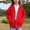 Red, variant on Trupants Big Girls Black Hoodie 7-8T, Cat Ear Zip Up, 100% Polyester Lightweight, Durable for School & Parties, Machine Washable