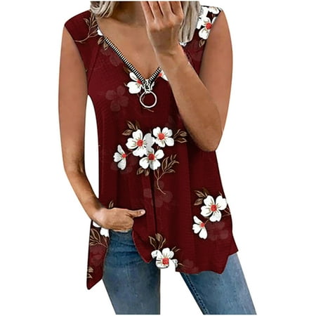 

Corset Tops for Women Summer Casual Sleeveless Blouse V Neck Tops T-Shirt Vest For Women Tops Tees & Blouses on Clearance