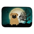 thumbnail image 2 of Halloween Scary Pug Fawn Dish Drying Mat, 2 of 2