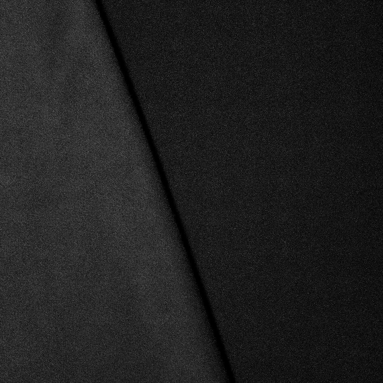 Stretch Crepe Scuba Double Knit Polyester Spandex 280 GSM Heavyweight Fabric By The Yard For Sewing Apparel, Costumes, Decor, & More (Black, 10 Yards)