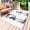White, variant on Crane Outdoor Rug 3x5 Ft - Reversible Patio Rug Outdoor Camping Rugs, Black White Ink Wash Red Moon Botanical Washable Indoor Outdoor Area Rugs, Non-Slip Outdoor Carpet Runner for Deck/Porch