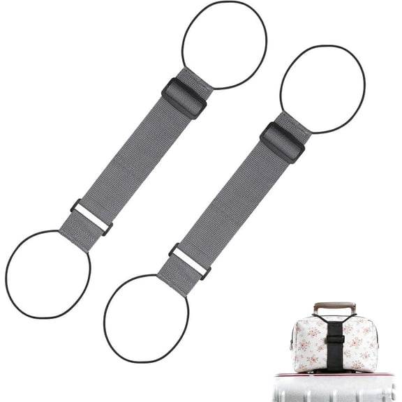 2026 Multi-Use Strong Adjustable Luggage Connector Straps,Flexible and Adjustable Elastic Fastening Belt for Luggage Strap,Luggage Connector Straps for Suitcases Travels Accessories(Gray)