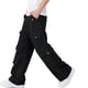 thumbnail image 5 of Pantalones vaqueros largos para niño/niña, vaqueros de color liso, pantalones largos, pantalones holgados de cintura alta para niños, pantalones de trabajo rectos, pantalones de pierna ancha, pantalon, 5 of 5