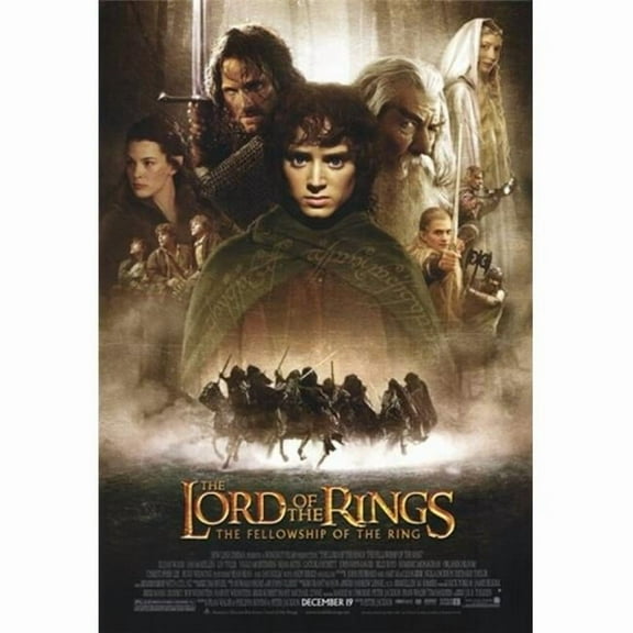 Pop Culture Graphics MOV189521 Lord of the Rings Fellowship of the Ring Movie Poster, 11 x 17