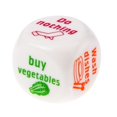 thumbnail image 2 of Opvise 25MM Housework Dice Fun Chore Assignment Game Six-sided Patterned Rounded Corner Cute Family Housework Dice, 2 of 7