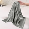 thumbnail image 4 of Satin Pillow Case, 2 Pack Satin Silky Pillowcase for Hair and Skin, Satin Pillowcase Set of 2, Queen, 20" x 30", Grey, 4 of 9