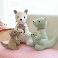 thumbnail image 4 of Mother and Child Kangaroo Stuffed Animals Cute Toys Birthday Gifts for Kids 15.7 Inch Brown, 4 of 4