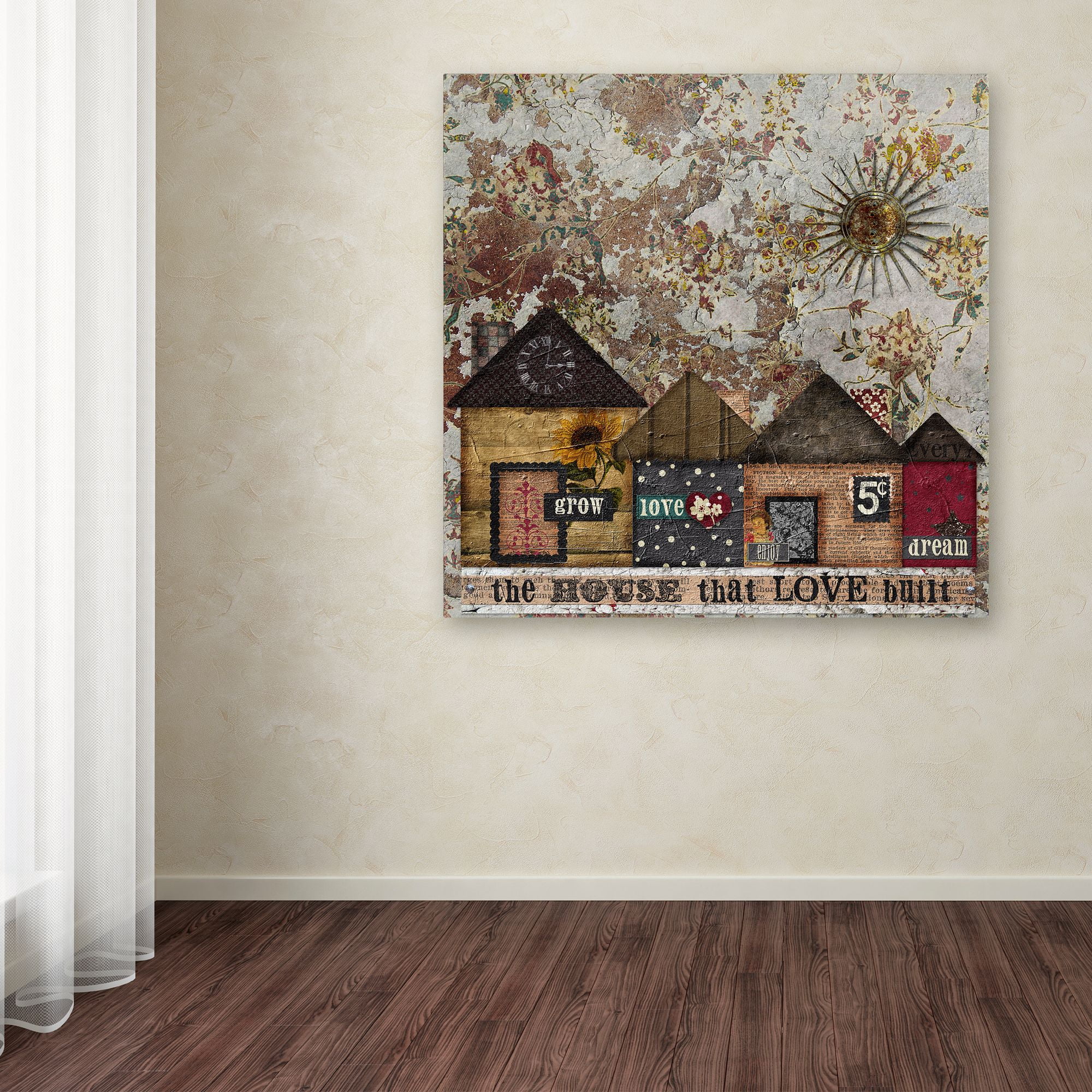 Trademark Fine Art 'House Love Built' Canvas Art by Marcee Duggar