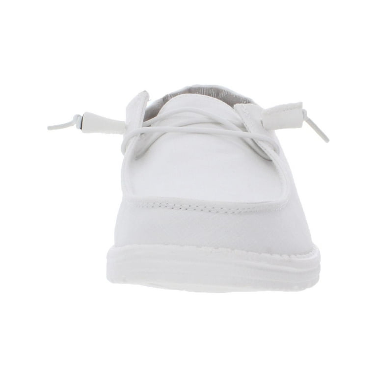 HEYDUDE Women's Wendy Chambray Casual Shoe White/Blue 7 Medium US :  : Clothing, Shoes & Accessories