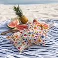 thumbnail image 4 of 2 Pack Outdoor Waterproof Throw Pillow Covers,Watercolor Colorful Flower Decorative Square Pillow Case Patio Pillowcases for Chair Couch Sofa 16x16in, 4 of 9