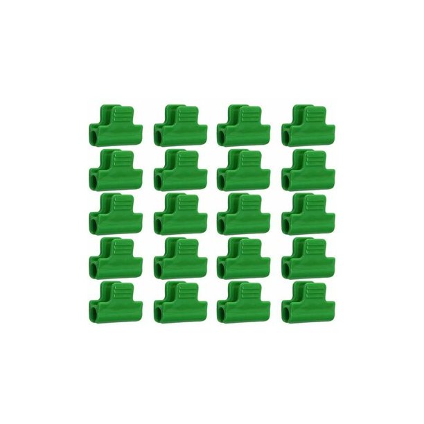 Fijaciones para invernaderos, paquete de 20 clips de fijación de película para invernaderos, plástico laminado, clips para cobertizos, marcos y cubiertas de hileras de 11 mm de diámetro -