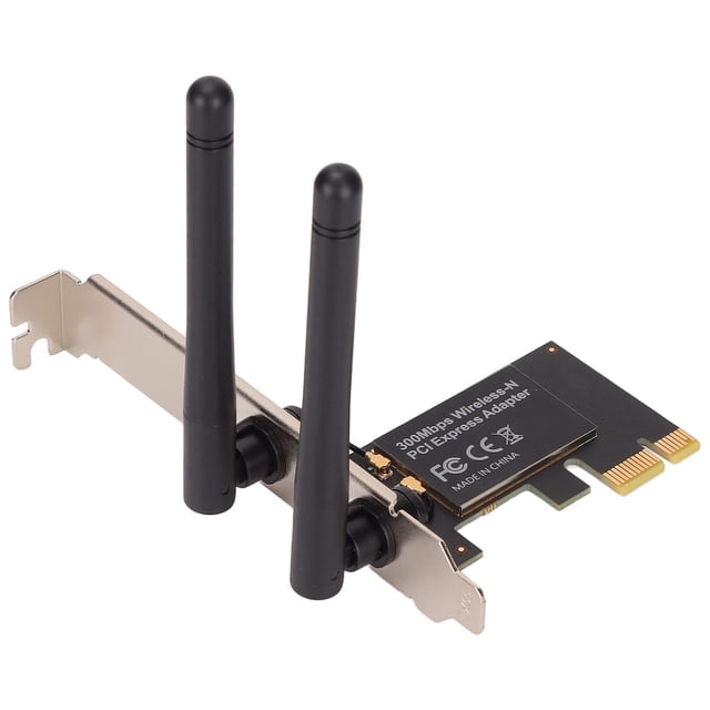 Tarjetas De Red De Computadora, PCIe WIFI Tarjeta 11N Tecnología 300Mbps Velocidad De Internet Rápida Señal Estable Para PC De Escritorio