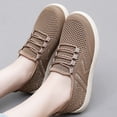 thumbnail image 2 of Women's Casual Sneakers with Platform Sole for Extra Height Women's Casual Shoes Breathable Mesh On Comfortable Flat Walking Shoes For Daily Wear With Jeans All Season, 2 of 8