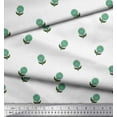 thumbnail image 3 of Soimoi Modal Satin Fabric Leaves & Floral Block Decor Fabric Printed Yard 42 Inch Wide, 3 of 3