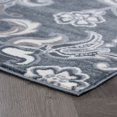 thumbnail image 5 of Alise Rugs Carrington Transitional Floral & Botanical Indoor Area Rug Dark Grey 2' x 3' Paisley, Floral & Botanical, Scroll 2' x 3' Indoor Entryway,, 5 of 5