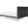 thumbnail image 6 of Adore Decor Sidney Upholstered Platform Bed Queen Size Gray, 6 of 14