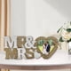 thumbnail image 3 of Sr. y Sra. Decoraciones de boda , Marcos de fotos de amor , Accesorios para fotos de fiesta de aniversario , Decoración de mesa de boda Letreros de madera , Accesorios para fotos de aniversario, 3 of 5