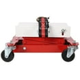 thumbnail image 4 of 450 lbs Capacity Low Lift Transmission Jack - Durable Red Design with Nylon Safety Strap, Ideal for Safely Lifting Transmissions & Gas Tanks on Smaller Vehicles - Perfect for DIY Mechanics, 4 of 20