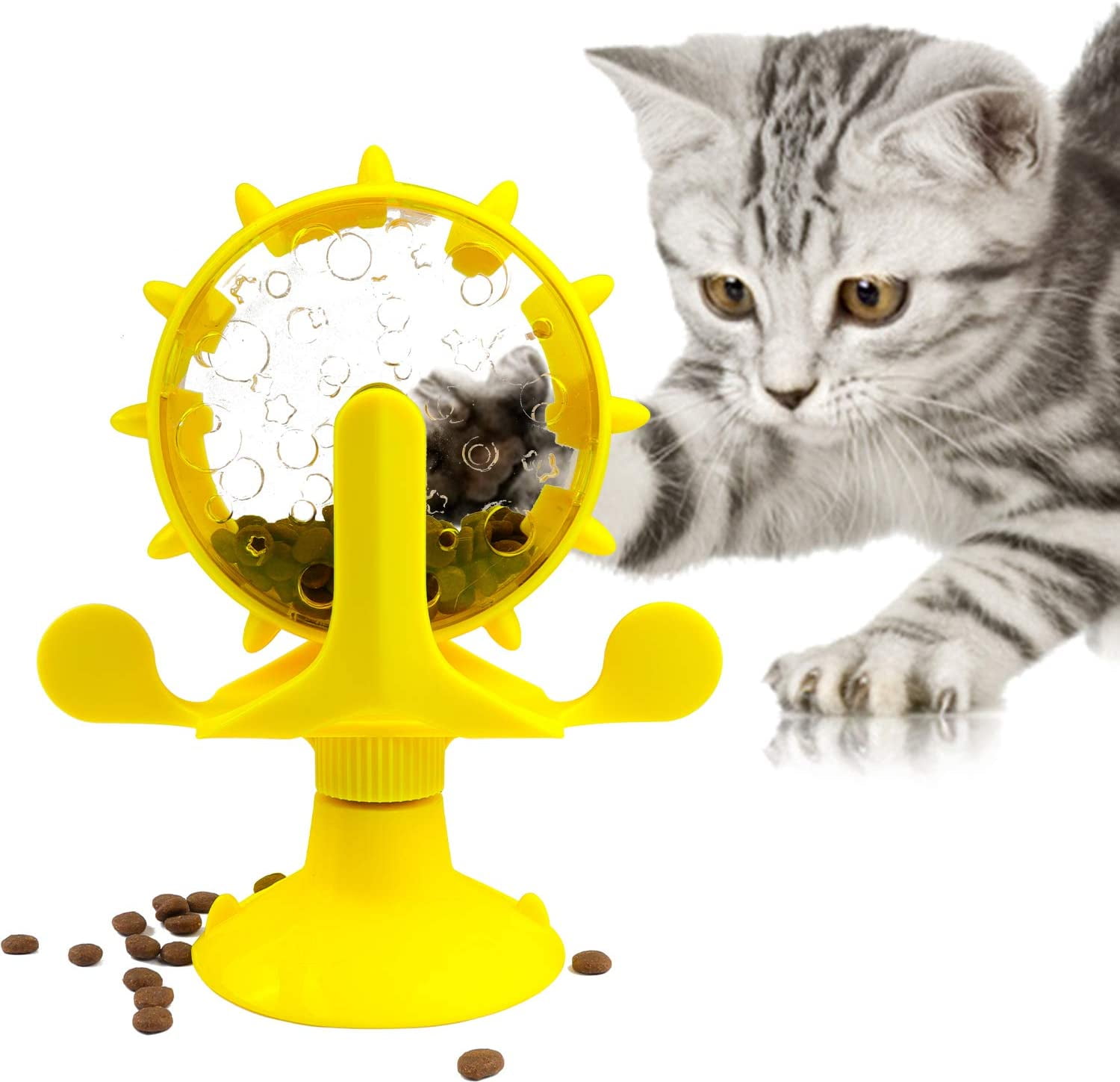 GETFIT 2021 New Funny Cat Toy Feeding Toys Spinning Windmill Relieving  Boredom Pet Kitty Self-healing Interactive Toys Dropshipping 