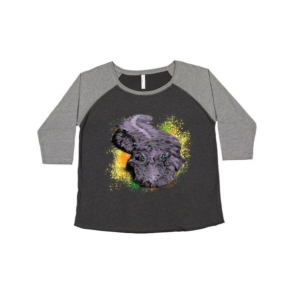 Inktastic Colorful Lurking Gator Women's Plus Size T-Shirt
