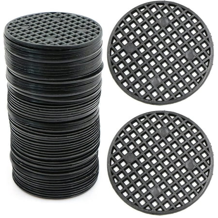 100 Pack Mesh Flower Pot Grids Garden Drain Mesh Prevent Soil Loss ...