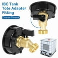 thumbnail image 2 of 275 330 Gal Ibc Tote Tank Hose Adapter 2" Brass Fittings Faucet Shut-Off Valve, 2 of 6