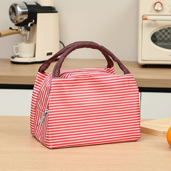 STIJGGN Lunch Box for Women Cute Lunch Bag, 5L Reusable Insulated Lunch Bags, Ideal for Work, Picnic, Travel, Camping, Gift, Red