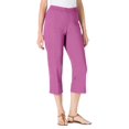 thumbnail image 1 of Woman Within Women's  Plus Size Capri Fineline Jean, 1 of 5