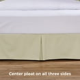 thumbnail image 6 of Tailored Bed Skirt - 18 inch Drop, Bone, Twin Bedskirt with Split Corners (Available in 14 Colors) Blissford, 6 of 7