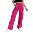 thumbnail image 3 of SWQZVT Womens Cargo Sweatpants Baggy High Waisted Joggers Sweat Pants Athletic Pants with Pockets, 3 of 9