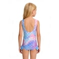 thumbnail image 3 of Shadoumai Girls Swimsuit One Piece Size 8 Tummy Control Tankini Lightweight Solid Color Bathing Suit Swimwear Set Girl Spaghetti Strap, 3 of 6