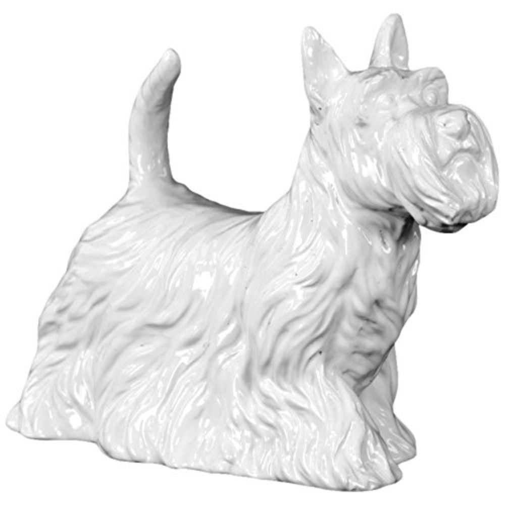 Ceramic Large Standing Scottish Terrier Dog