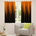 thumbnail image 5 of Gradient Blackout Curtains Orange Black Abstract Ombre Curtains & Drapes,Geometry Stripe Window Curtains,Boho Exotic Hippie Geometric Stripes Curtains 42"Wx63"L, 5 of 5