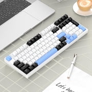 MageGee 95% mechanical three-mode keyboard, Star98 wireless Bluetooth gaming keyboard, black and white mix and match blue whale