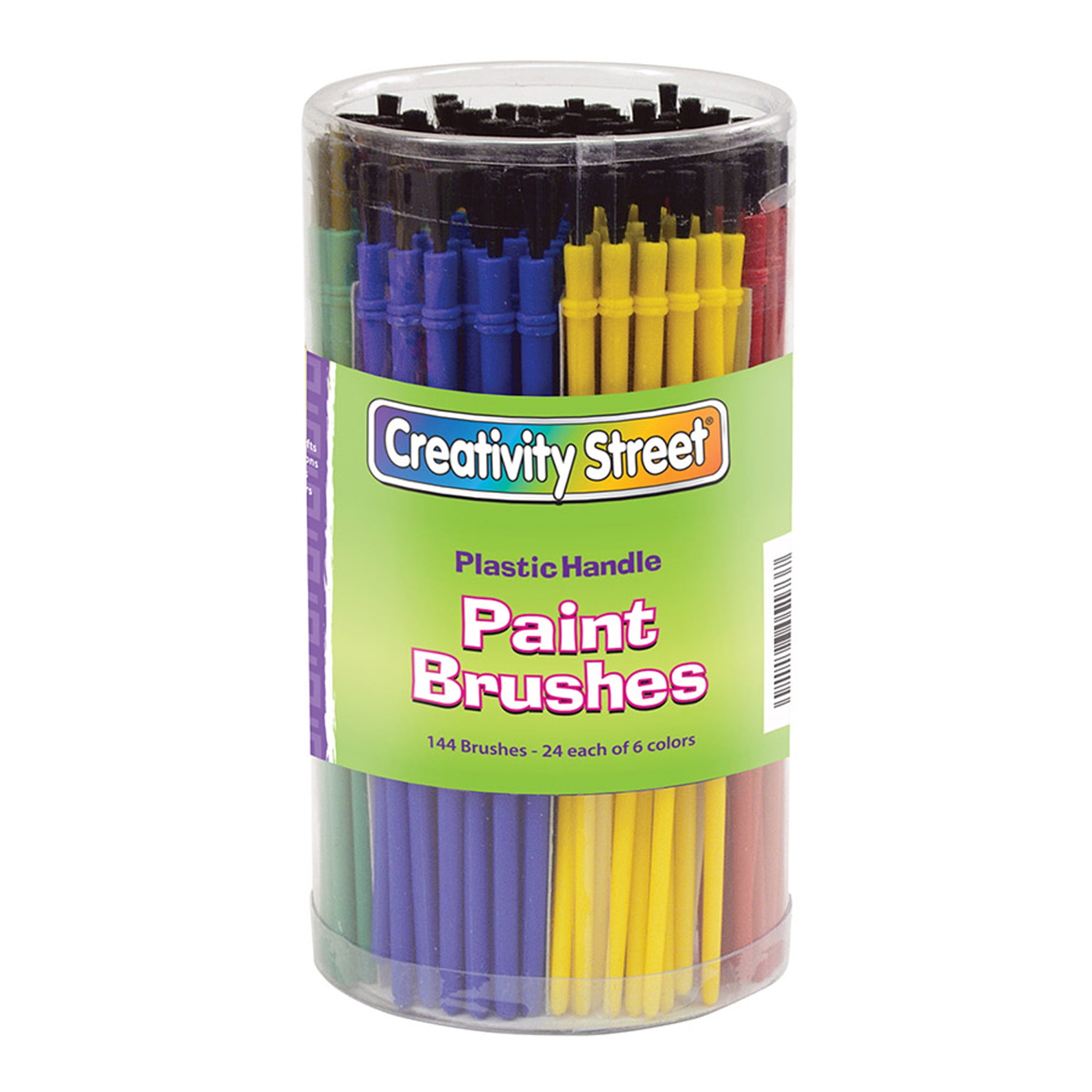 Creativity Street Economy Paint Brushes Plastic Handle 144 Per Pack   7efb9c45 E76c 47c9 Be6a 7e92719ad523 1.6c57d57fc1edafffac6c4691b4abb978 