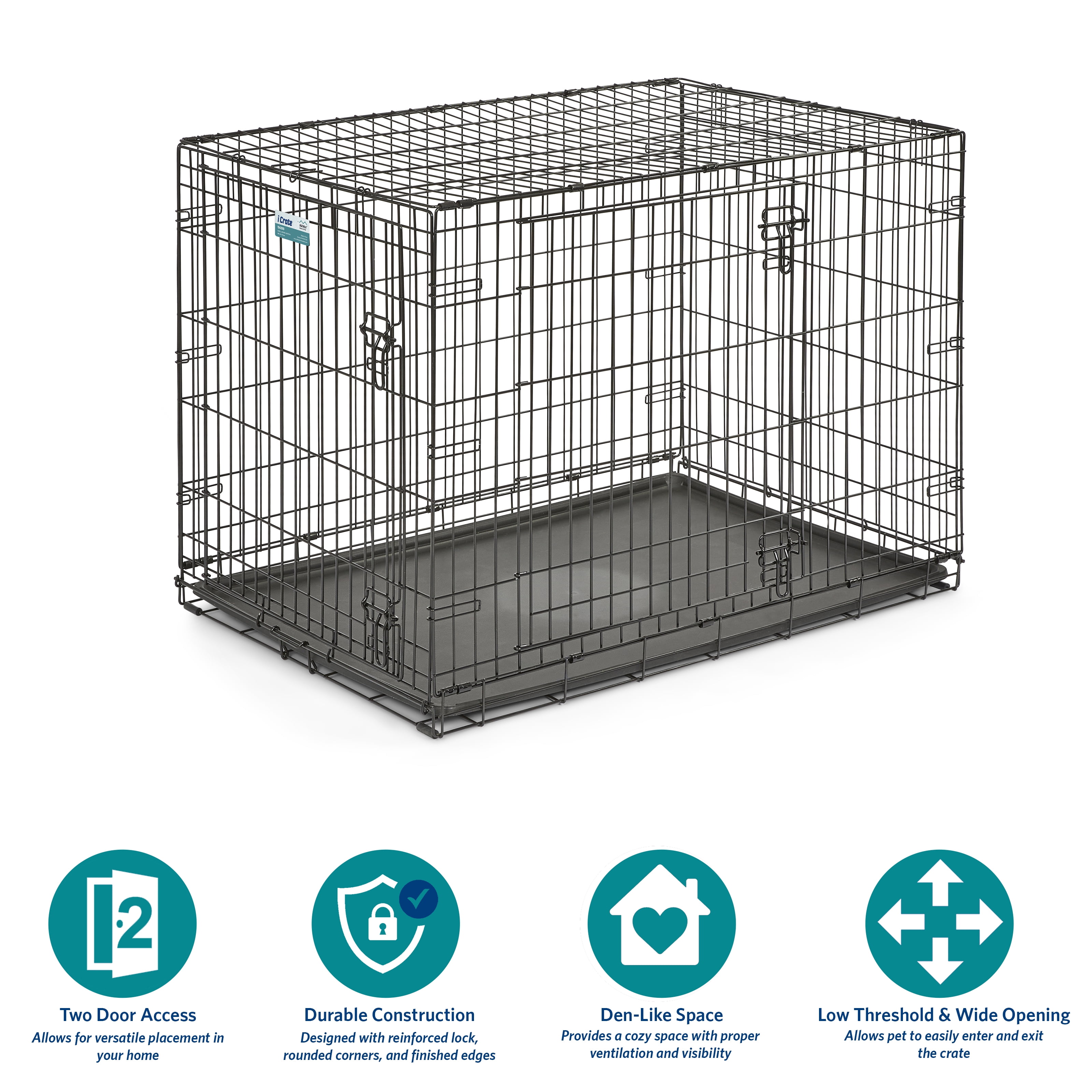 Midwest 1530 iCrate Single-Door Pet Crate 30-By-19-By-21-Inch by Midwest Ho 