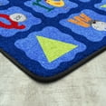 thumbnail image 3 of Joy Carpets Alphabet Blues 7'8" x 10'9" Area Rug In Color Multi, 3 of 7