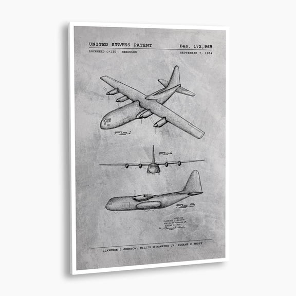 Lockheed C-130 Herculus Patent Poster