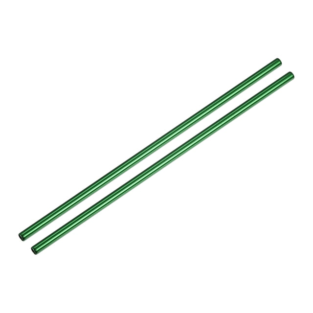 Pajitas Reutilizables de Metal 2uds Unique Bargains Inoxidable Acero Recto 10.5' Largo Verde