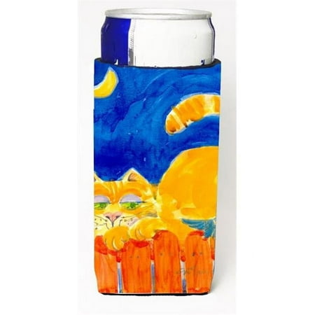 

Big Orange Tabby Cat On The Fence Michelob Ultra s For Slim Cans - 12 oz.
