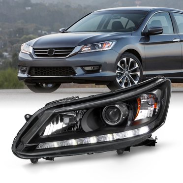 Driver Side Left Headlight Assembly For 2013-2015 Honda Accord – Halogen, No LED DRL