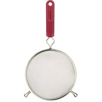 GoodCook PROfreshionals 6" Stainless Steel Mesh Strainer, Red