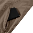 thumbnail image 5 of LEKWK Vest for Men Full Zip Stand Collar Sleeveless Jacket with Multi Zipper Pockets Lightweight Windproof Casual Outdoor Wear for Hiking Golf Fishing Khaki L, 5 of 6